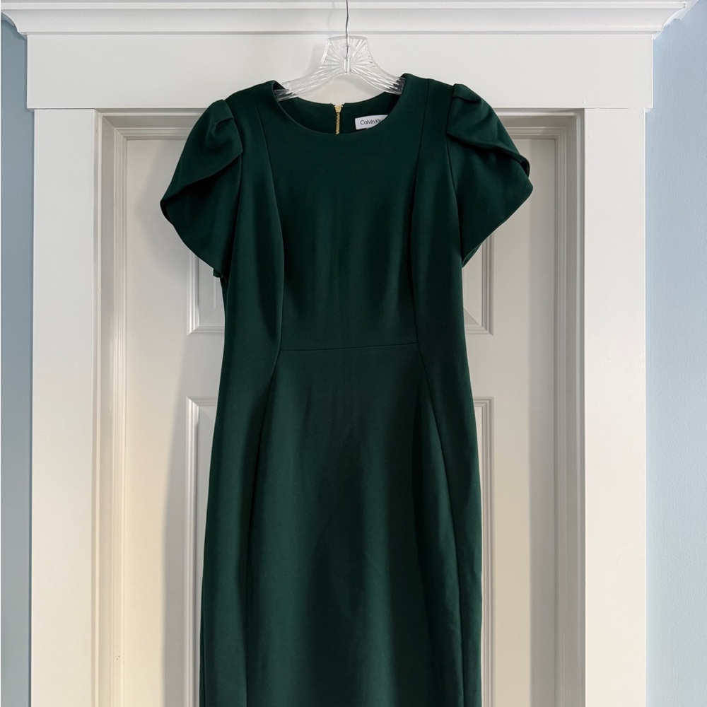 Calvin Klein Dark Green Midi Dress